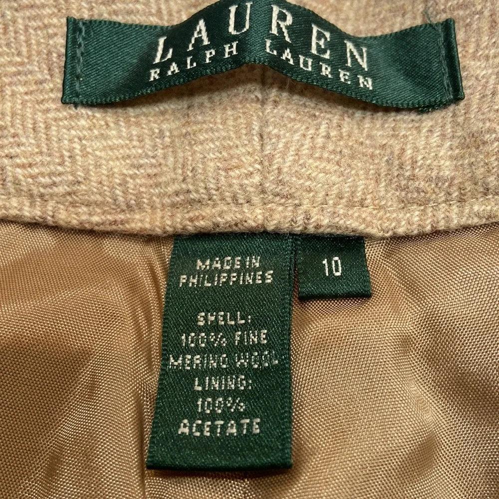 NWT LAUREN RALPH LAUREN Size 10 100% Fine Merino Wool Lined Pants - Picture 4 of 14
